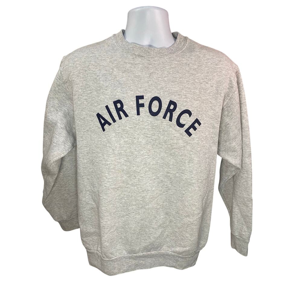 Vintage Air Force Sweatshirt Men’s Size Small Gray Made in USA Military Pullover